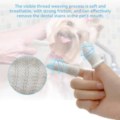 Two Finger Brushing Finger Cots Pets Care Accessories