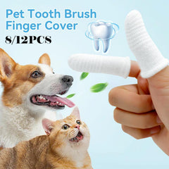 Two Finger Brushing Finger Cots Pets Care Accessories