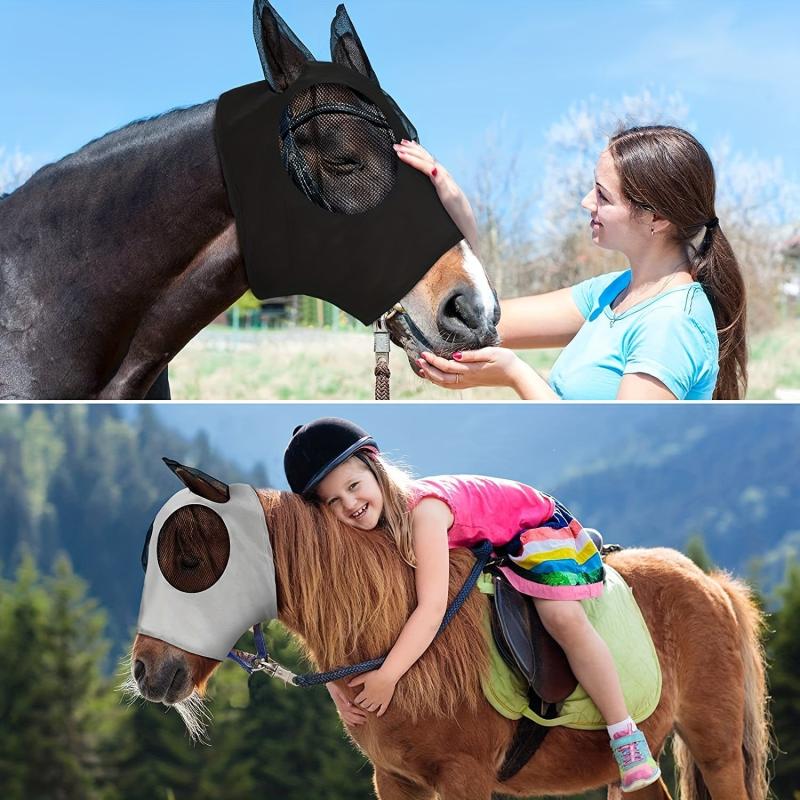 Fine Mesh Horse Fly Mask Anti-mosquito Breathable Comfortable Horse Mask