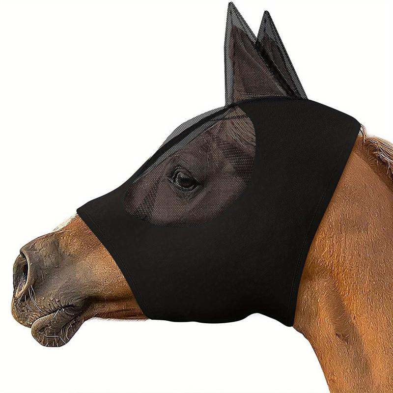 Fine Mesh Horse Fly Mask Anti-mosquito Breathable Comfortable Horse Mask
