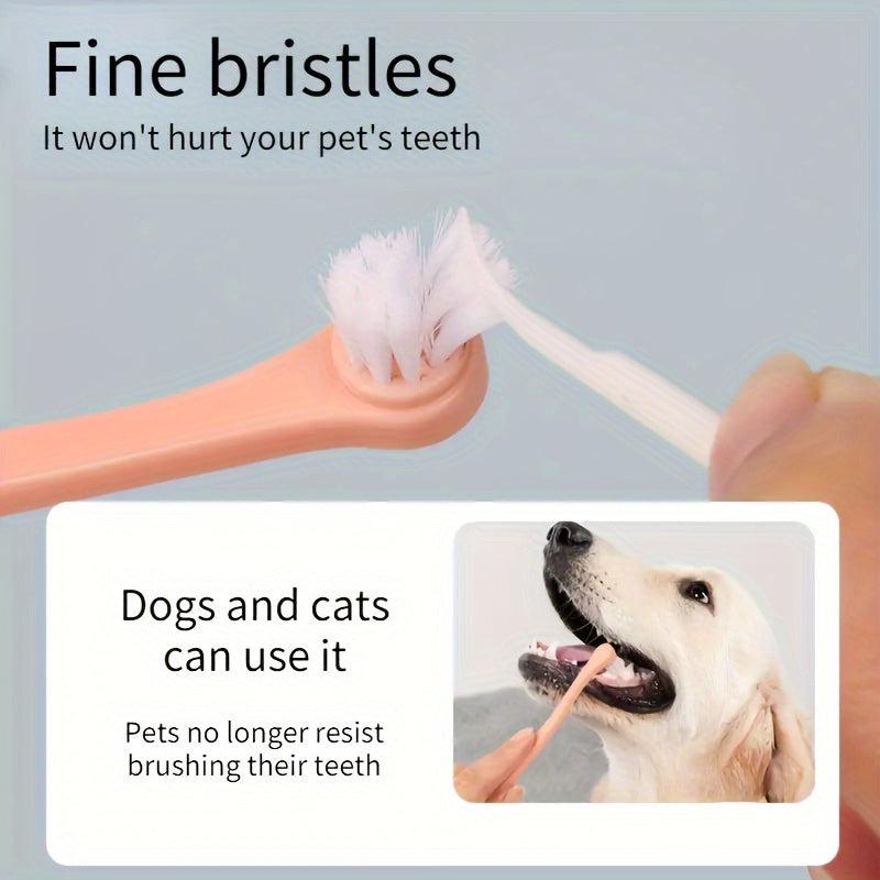 Pet Toothbrush Soft Bristle Dog Oral Cleaning Toothbrush