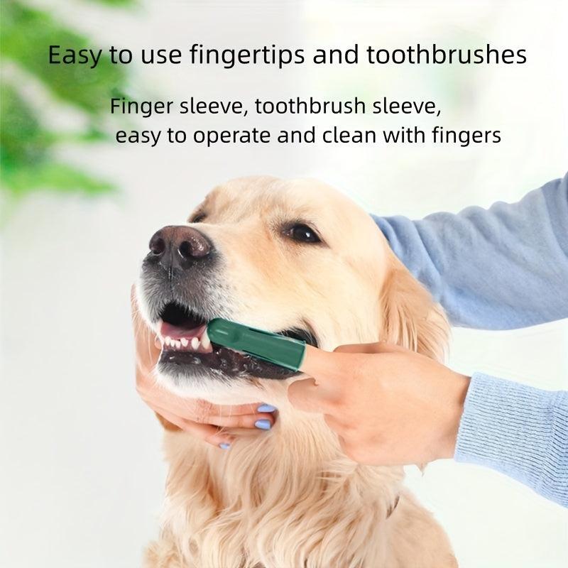 8pcs Double Headed Dog Toothbrush Set for Oral Cleaning
