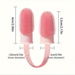 3pcs Pet Finger Toothbrushes for Dogs Dental Care