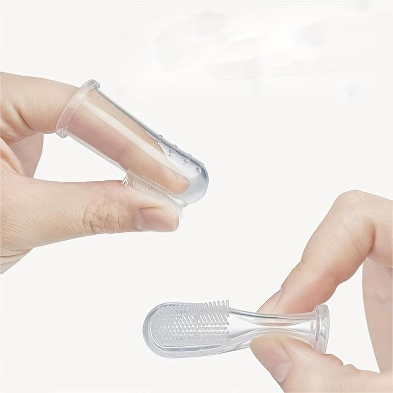 Soft Dog Toothbrush Set with Finger Brush for Dogs and Cats