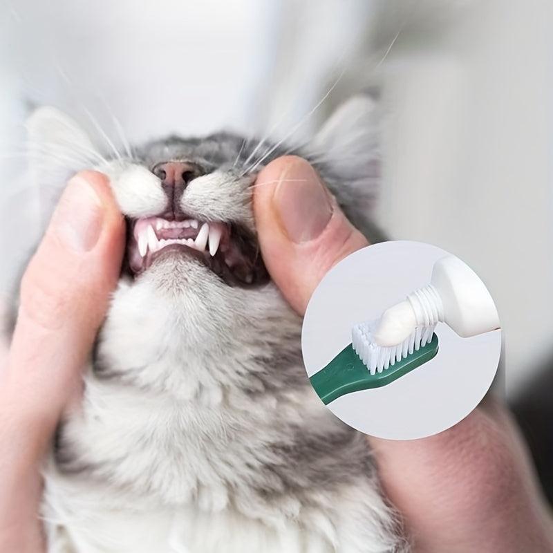 8pcs Pet Toothbrush Set for Oral Cleaning Cat & Dog Finger Toothbrush