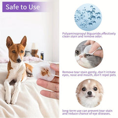200pcs Pet Eye Cleaning Wipes Tear Stain Remover For Cats