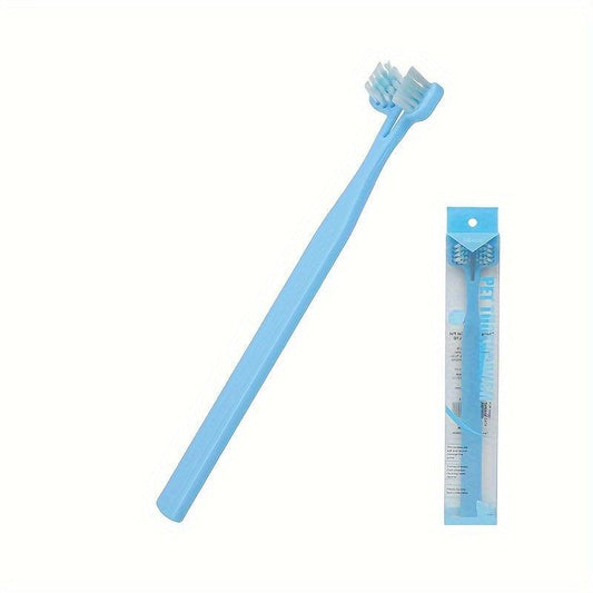 Pet Double Head Toothbrush Dog Oral Cleaning Brush Soft Bristle Dental Care
