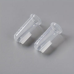 10pcs Silicone Fingertip Pet Toothbrush For Dog & Cat