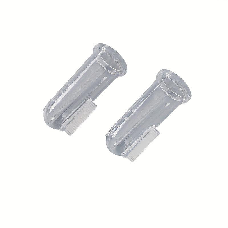 10pcs Silicone Fingertip Pet Toothbrush For Dog & Cat