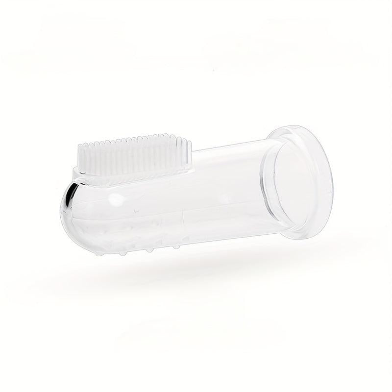 10pcs Silicone Fingertip Pet Toothbrush For Dog & Cat