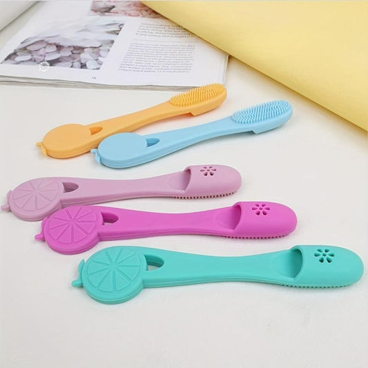 2pcs Pet Silicone Finger Toothbrush Soft Bristle Dental Care for Cats and Dogs