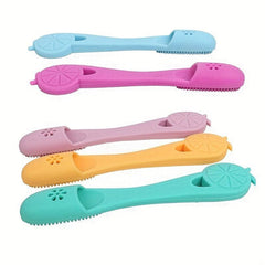 2pcs Pet Silicone Finger Toothbrush Soft Bristle Dental Care for Cats and Dogs