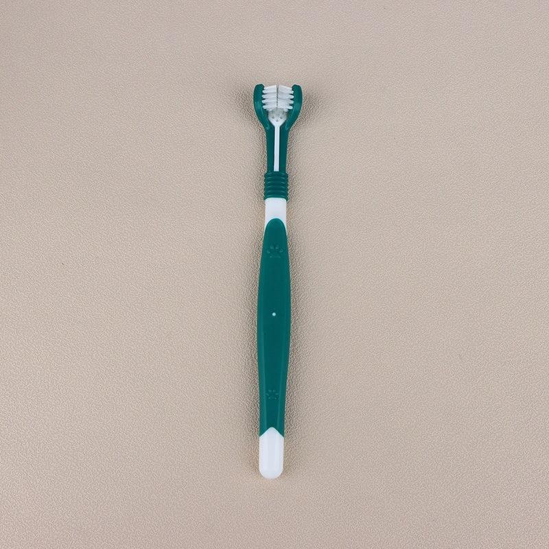 1pc 3-Sided Dog Toothbrush for Clean Teeth & Fresh Breath