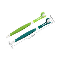 1pc 3-Sided Dog Toothbrush for Clean Teeth & Fresh Breath