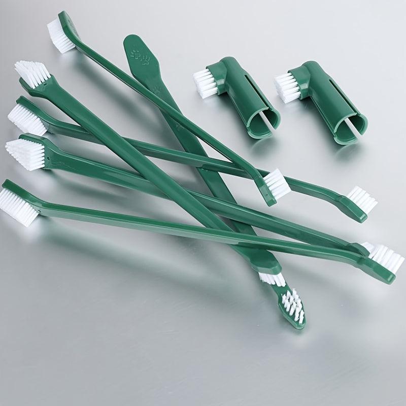 Pet Teeth Cleaning Brush Kits - Double Sided Dog Toothbrush