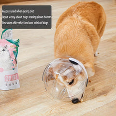 Pet Space Ball Hood Dog Headgear Elizabeth Circle Dog Head Cover