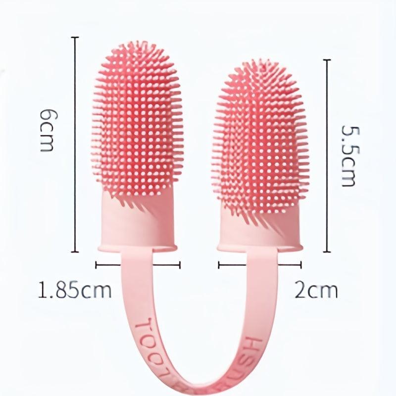 Dog Toothbrush Finger Cover Oral Cleaning Tool