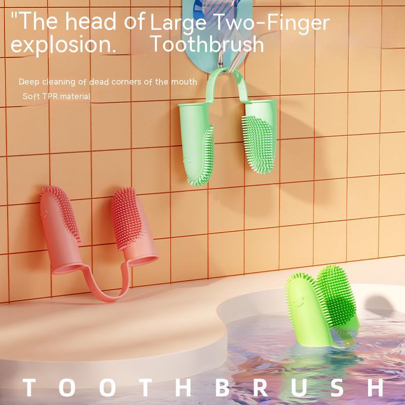 Dog Toothbrush Finger Cover Oral Cleaning Tool