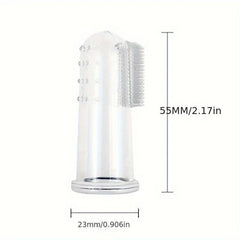 Soft Silicone Dog Finger Toothbrush for Dental Cleaning