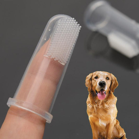 Soft Silicone Dog Finger Toothbrush for Dental Cleaning