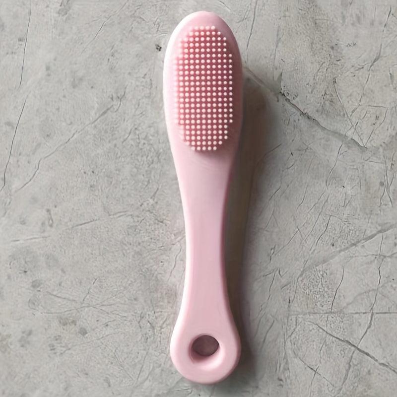 Dog Finger Toothbrush Soft Silicone Brush Dog Toothbrush With Handle