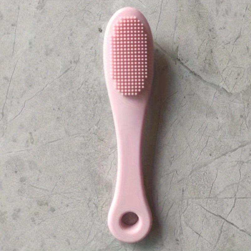 Dog Finger Toothbrush Soft Silicone Brush Dog Toothbrush With Handle