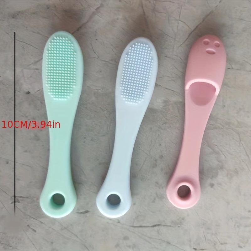 Dog Finger Toothbrush Soft Silicone Brush Dog Toothbrush With Handle