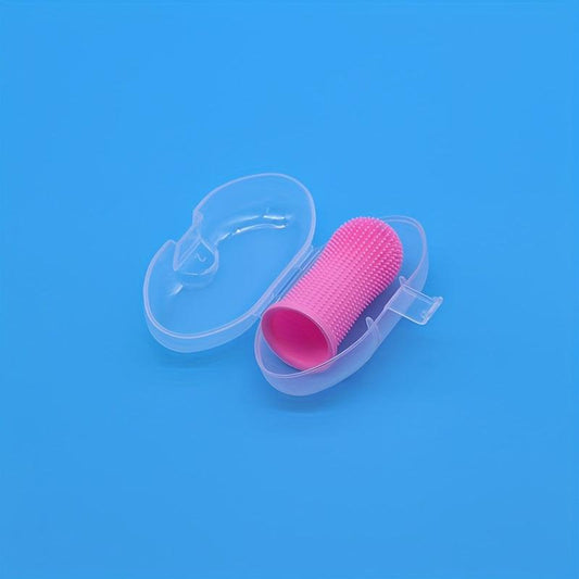 Silicone Fingertip Pet Toothbrush For Dog Cat