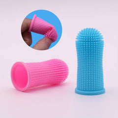 Silicone Fingertip Pet Toothbrush For Dog Cat