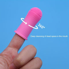 Silicone Fingertip Pet Toothbrush For Dog Cat