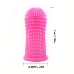 Silicone Fingertip Pet Toothbrush For Dog Cat