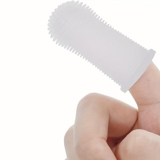 Silicone Fingertip Pet Toothbrushes Set For Dog & Cat