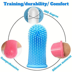 Silicone Fingertip Pet Toothbrushes Set For Dog & Cat
