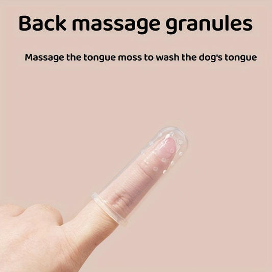 5pcs Dog Toothbrush Finger Cover Dental Care