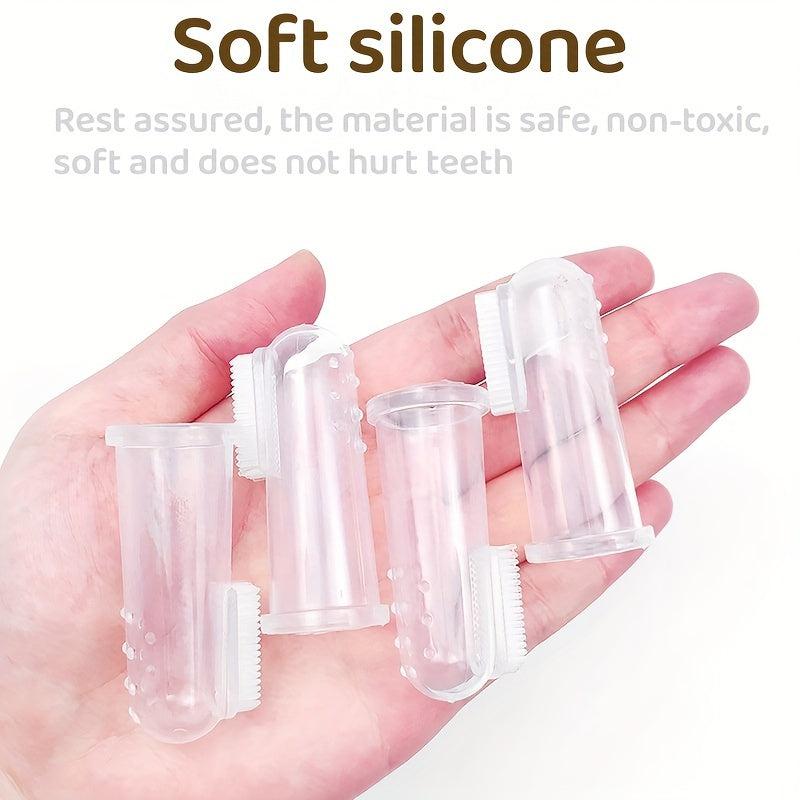 5pcs Dog Toothbrush Finger Cover Dental Care