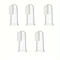 5pcs Dog Toothbrush Finger Cover Dental Care