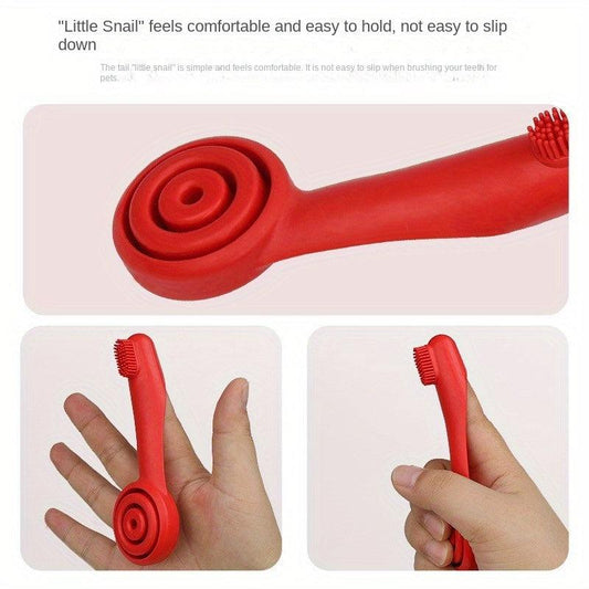 Soft Dog Finger Toothbrush Portable Easy To Hold Dog Teeth Cleaning