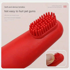 Soft Dog Finger Toothbrush Portable Easy To Hold Dog Teeth Cleaning