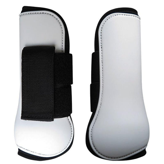 Front Legs Horse Leg Protectors PU Shell Elastic Cushioning Pad Hook And Loop