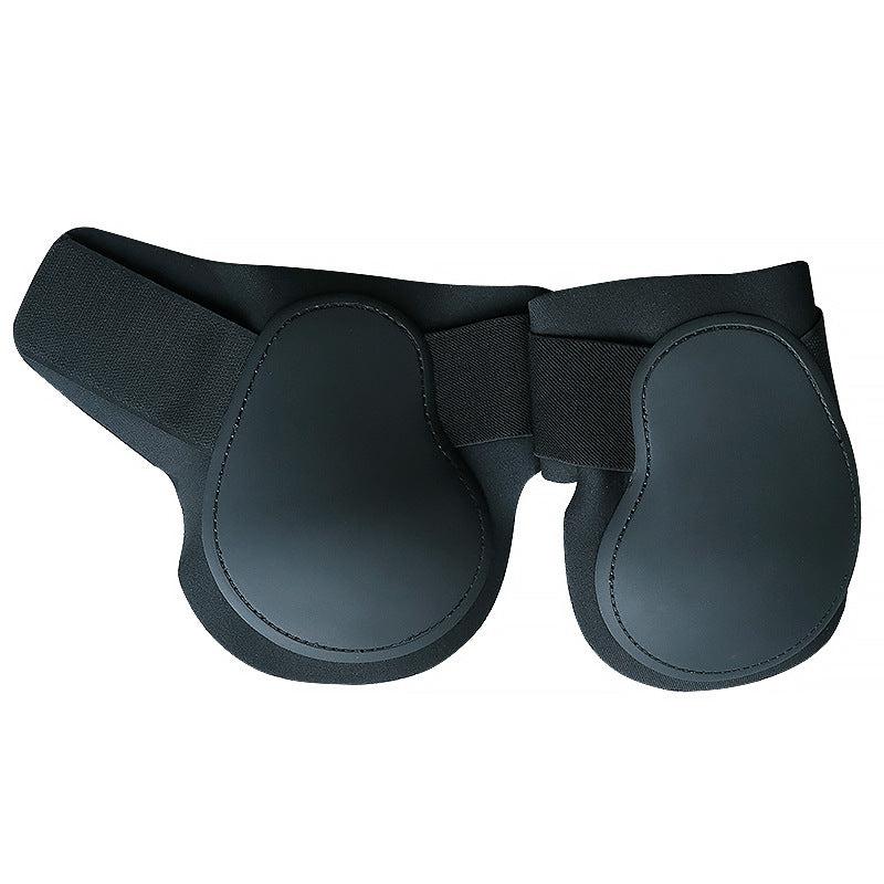 Front Legs Horse Leg Protectors PU Shell Elastic Cushioning Pad Hook And Loop