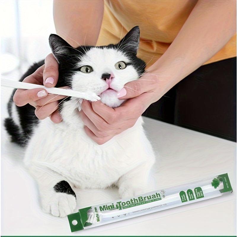 Professional Cat Dental Care Toothbrush - Soft Bristle Cat Teeth Cleaning