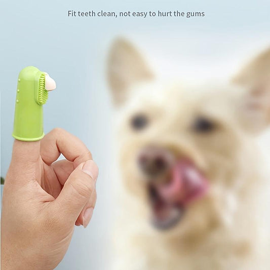 4pcs Pet Finger Toothbrush Oral Cleaning Products