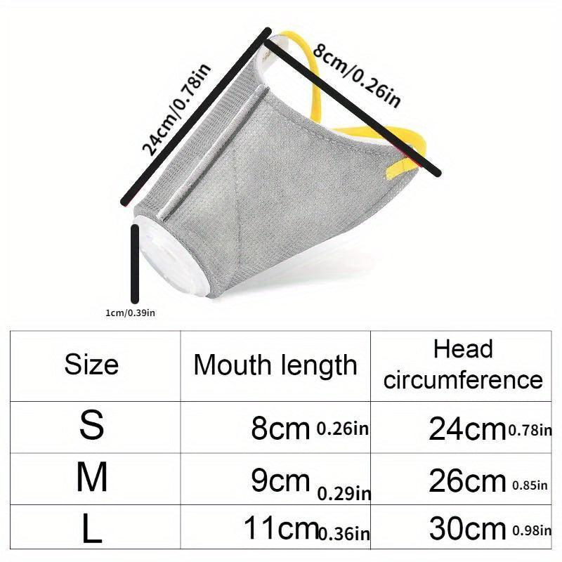 Adjustable Dog Muzzle Reusable Puppy Masks Breathable Protection