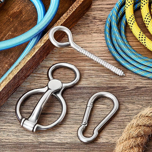 2pcs Silver Horse Tie Rings Safe Horse Accessories
