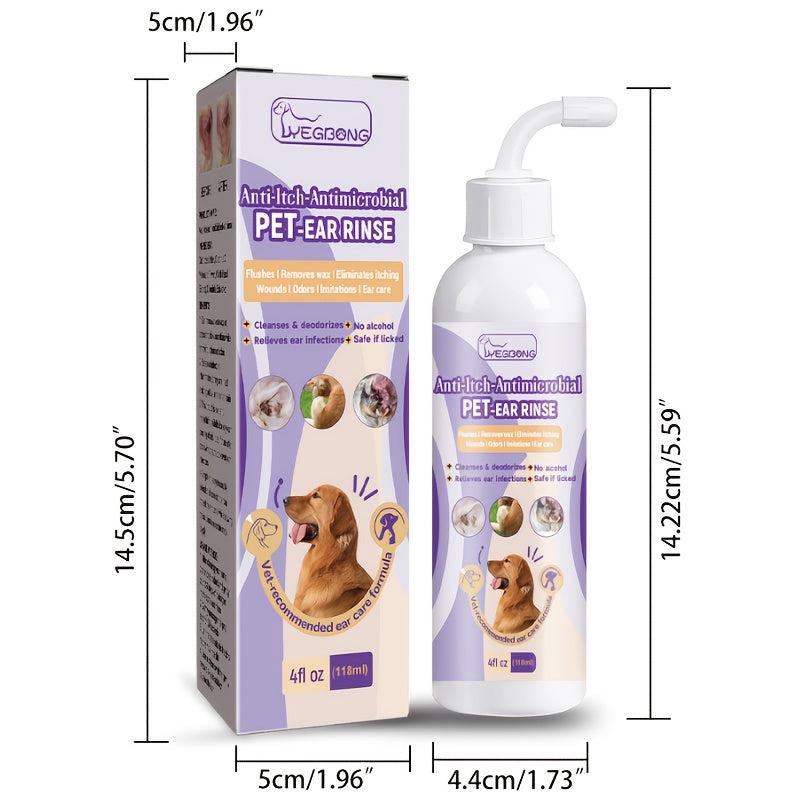 Pet Ear Cleaning Solution - Odor Relief - With 10pcs