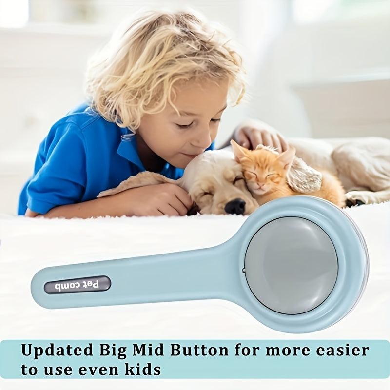 Self Cleaning Cat Grooming Brush for Dogs and Cats - Massages and Detangles