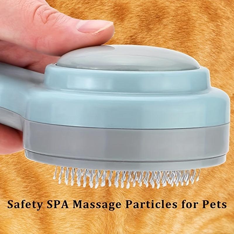 Self Cleaning Cat Grooming Brush for Dogs and Cats - Massages and Detangles