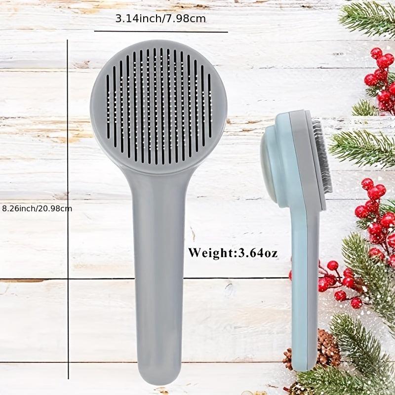 Self Cleaning Cat Grooming Brush for Dogs and Cats - Massages and Detangles