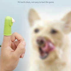 4pcs Set Pet Toothbrushes Soft Bristle Dog Finger Toothbrushes