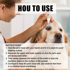 Pet Eye Cleaning Tool Gentle Dog Eye Wash Drops Pet Tear Stain Remover